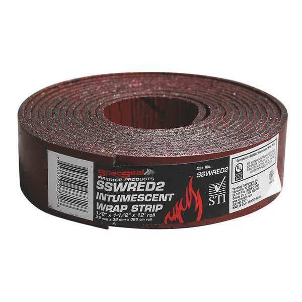 Sti Red Wrap Strip 1 1/2 In X 1/4 In X 12 Ft - SSWRED