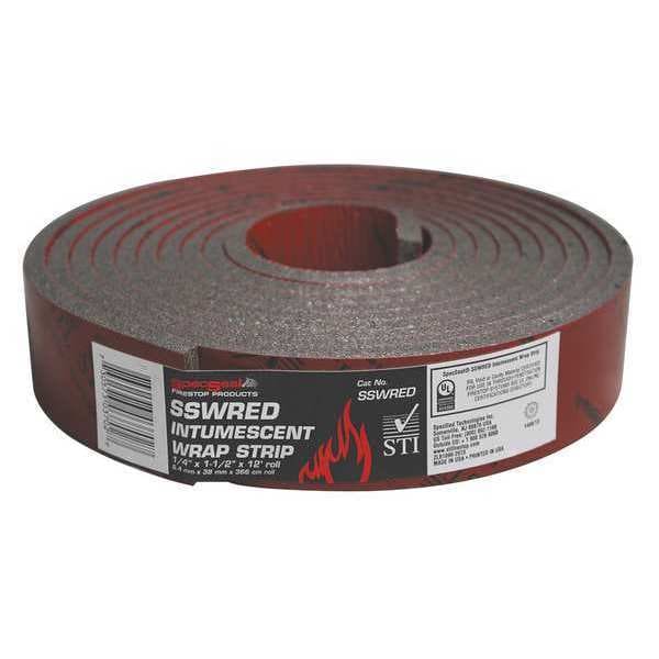 Sti Red Wrap Strip 1 1/2 In X 1/4 In X 12 Ft - SSWRED