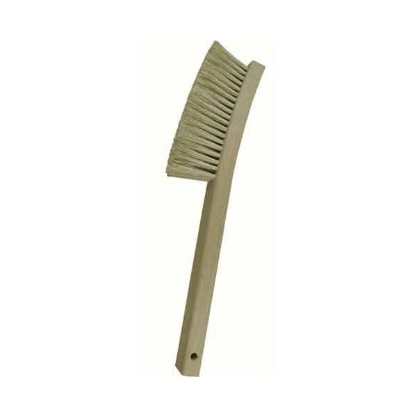 Gordon Brush 4 X 19 Row Hog Bristle and 13-3/4" Curved Wood Handle Plater's Brush - 414CKG