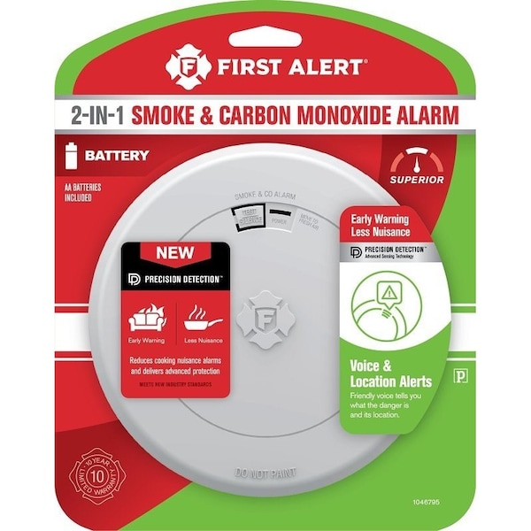 First Alert SMOKE&CRBN MONO OX ALARM VOICE - 1046795