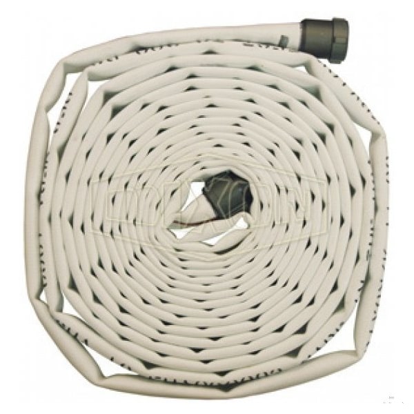 Dixon 500 Single Jacket Fire Hose, 1-1/2 in, NST NH, 75 ft L, 225 psi Working, Polyester, Domestic - A515-75RAF