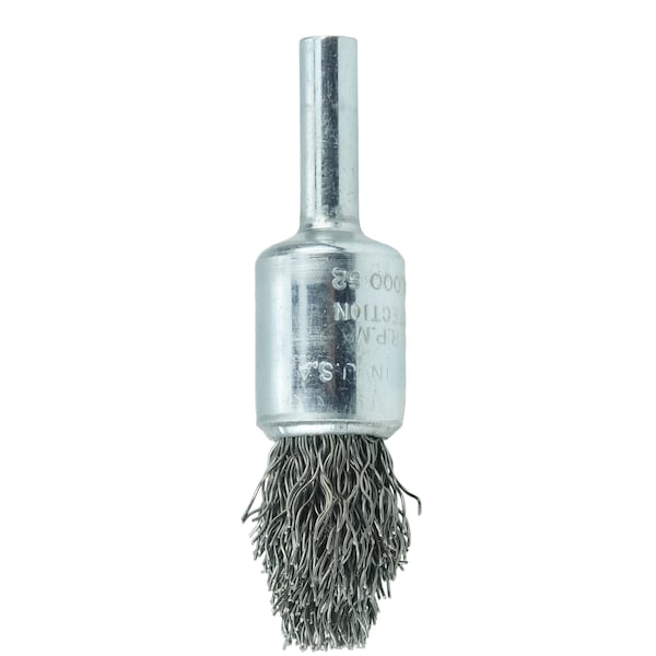Weiler Controlled Flare Crimped Wire End Brush 1/2" .014" Steel Fill - 10302