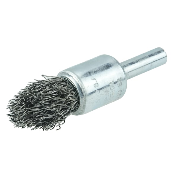 Weiler Controlled Flare Crimped Wire End Brush 1/2" .014" Steel Fill - 10302