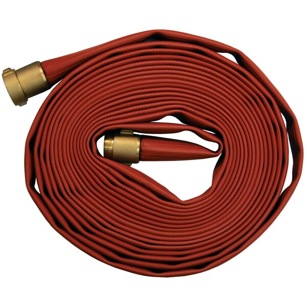 Dixon Nitrile Fire Hose, BR NST 1.5", 50ft, 500lb - H515R50RBF