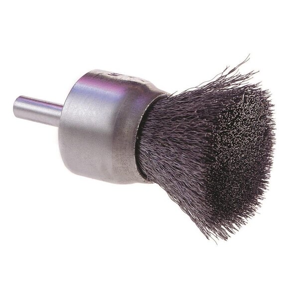Osborn Crimped Wire End Brush, Brush Dia.=1/2in., Overall Length=2-3/4in., Fill Dia.=.006, Max RPM=25,000 - 30051