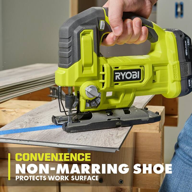 RYOBI ONE+ 18V Cordless 2-Tool Combo Kit with 1/4 Sheet Sander and Jig Saw (Herramientas Solamente) - PCL401B-PCL525B