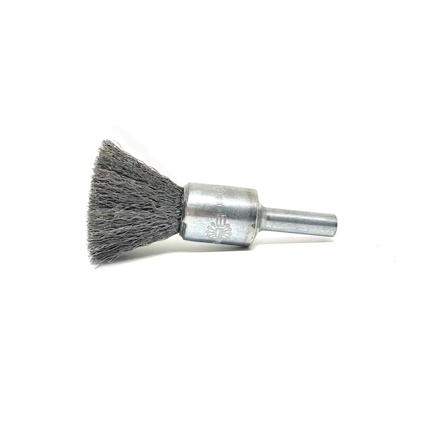 Brush Research Manufacturing BNS406 Solid End Brush. .500" Dia., .006CS, .875" Trim Length, .250" Shank Diameter - BNS406