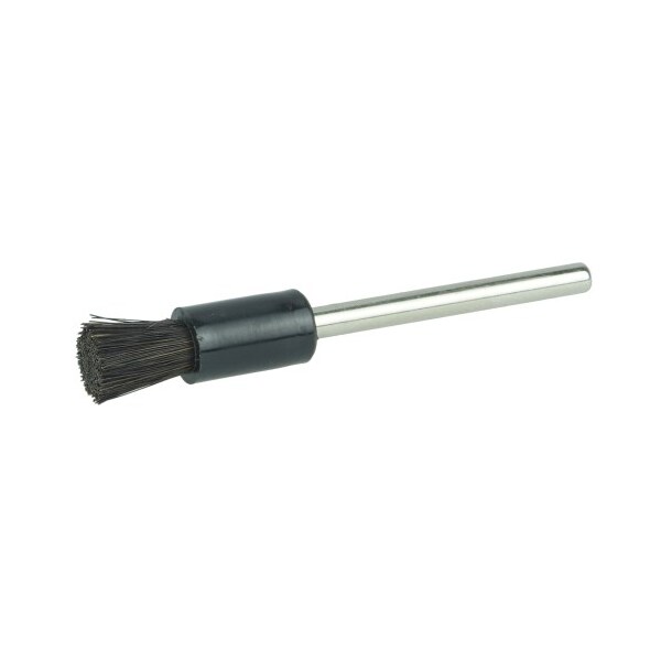 Weiler 1/4" Miniature End Brush, Stiff Hair Fill, 1/8" Stem - 26131