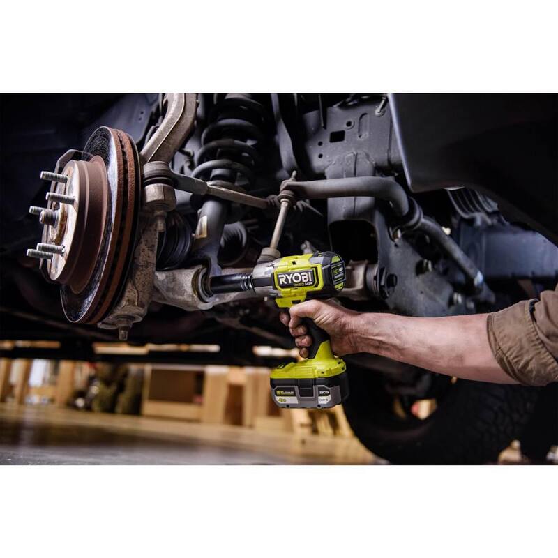 Pulidora de acción dual de velocidad variable de 5 pulgadas ONE+ 18V de RYOBI con llave de impacto inalámbrica de 1/2 pulgadas HP 18V ONE+ Brushless (Solo herramientas) - PBF100B-P262