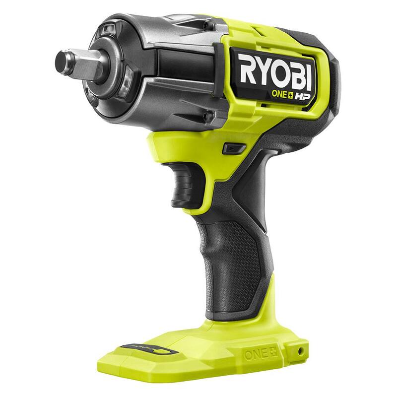 Pulidora de acción dual de velocidad variable de 5 pulgadas ONE+ 18V de RYOBI con llave de impacto inalámbrica de 1/2 pulgadas HP 18V ONE+ Brushless (Solo herramientas) - PBF100B-P262