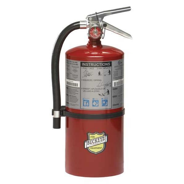 Buckeye Fire Equipment Fire Extinguisher, 10 lb Capacity, Class ABC , UL Rating4A:60B:C , Monoammonium Phosphate - 11310