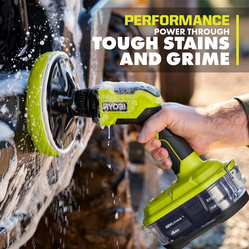 RYOBI ONE+ HP 18V Kit Combo sin escobillas inalámbrico de 2 herramientas con (2) baterías de 2.0 Ah, cargador, bolsa y limpiador de potencia inalámbrico GRATIS - PBLCK01K-P4510