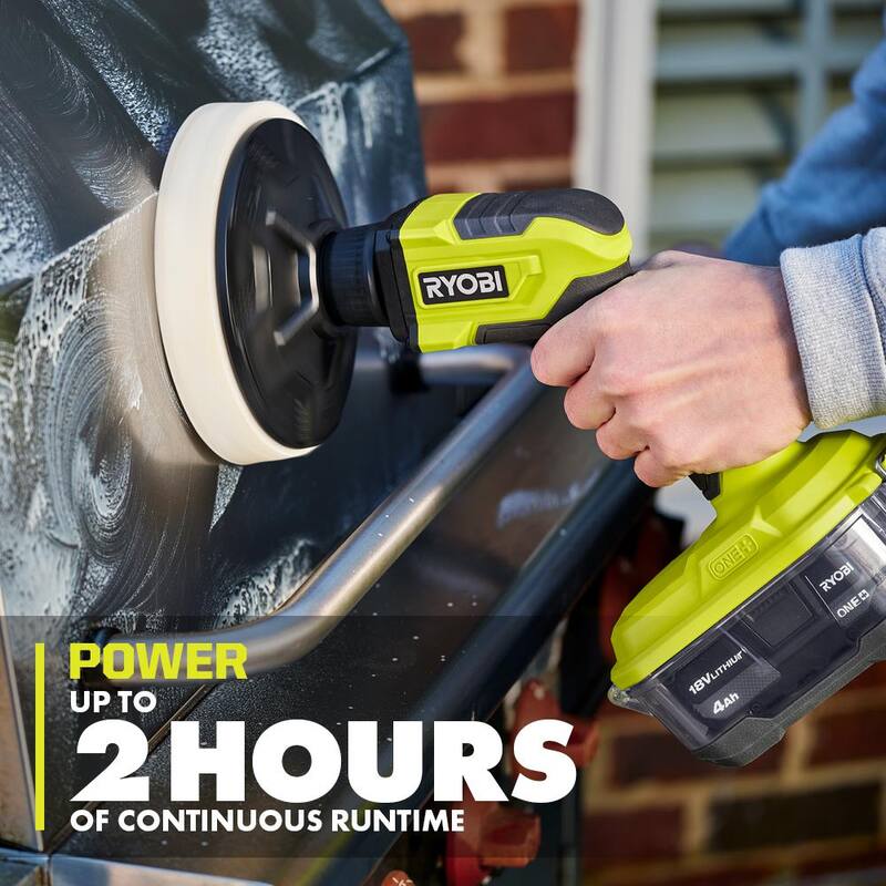 RYOBI ONE+ HP 18V Kit Combo sin escobillas inalámbrico de 2 herramientas con (2) baterías de 2.0 Ah, cargador, bolsa y limpiador de potencia inalámbrico GRATIS - PBLCK01K-P4510