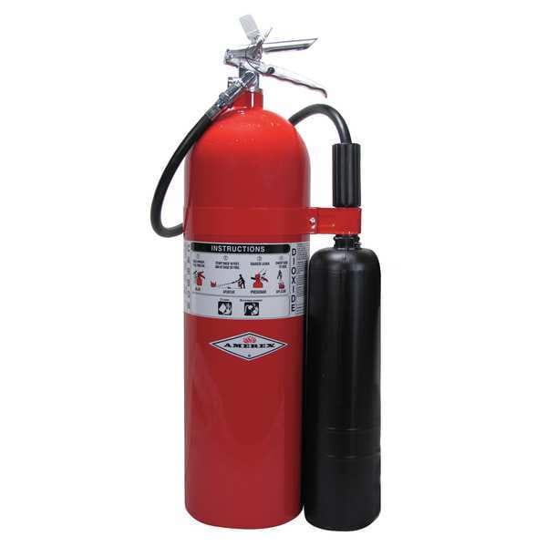 Amerex Fire Extinguisher, 15 lb Capacity, Class BC , UL Rating10B:C , Carbon Dioxide - 331
