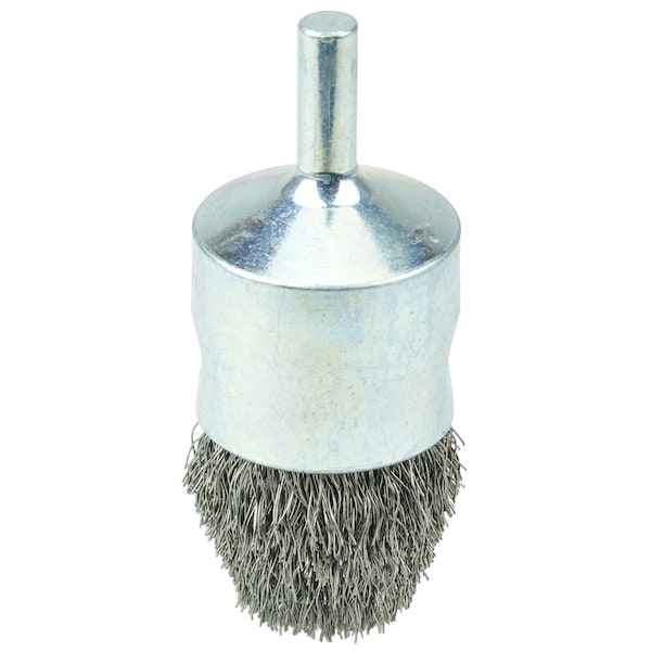 Weiler Controlled Flare Crimped Wire End Brush 1", .0104" Fill - 10321
