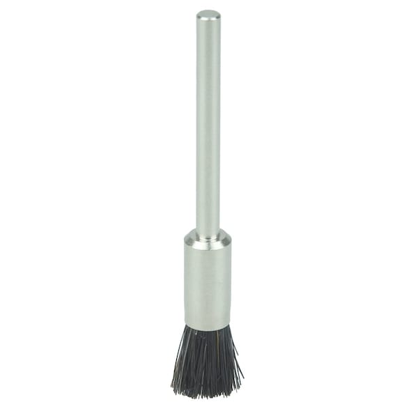 Weiler 5/16" Miniature End Brush, Stiff Hair Fill, 1/8" Stem - 26121