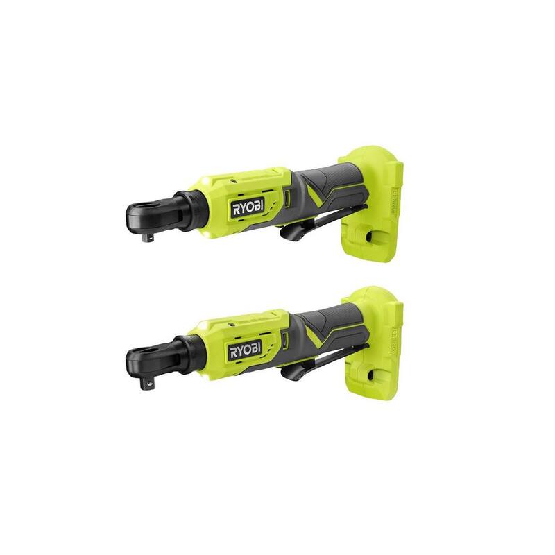 RYOBI ONE+ 18V Llave de trinquete inalámbrica de 3/8 pulg. y Llave de trinquete de 1/4 pulg. (Herramientas solamente) - P344-PRC01B