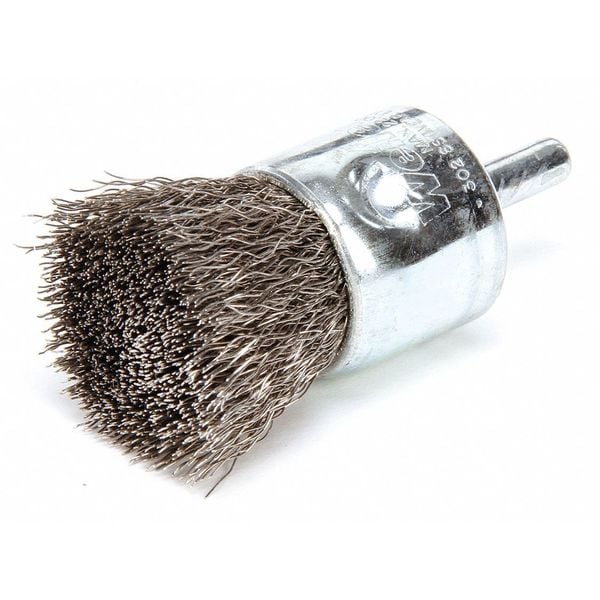 Weiler Crimped Wire End Wire Brush, Stainlesss Steel - 90190