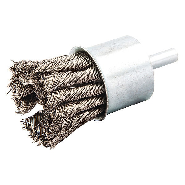 Zoro Select End Brush, Crimped, 1-1/8 dia., 22000 rpm - 66252839059