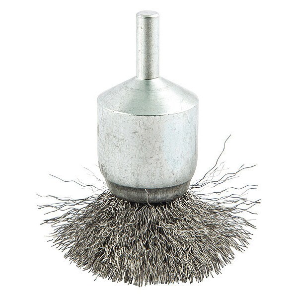 Zoro Select Crimped Wire End Brush, Shank Size 1/4" - 66252838899