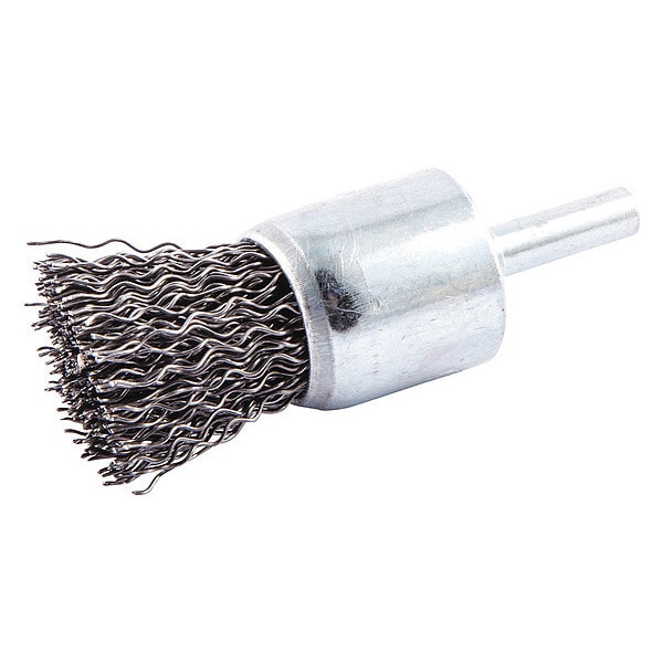 Zoro Select Crimped Wire End Brush, Shank Size 1/4" - 66252839113