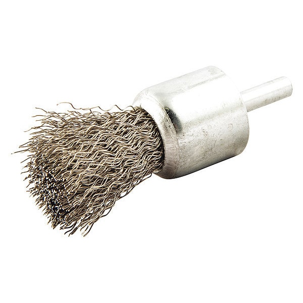 Zoro Select End Brush, Crimped, 1" dia., 22000 rpm - 66252839055