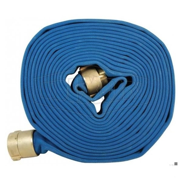 Dixon Double Jacket Potable Water Hose, 1-1/2 in, NST NH, 50 ft L, 270 psi Working, Brass - PW615B50RBF