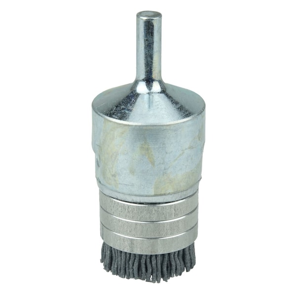 Weiler 1" Banded Nylox End Brush, .040/120SC Crimped Fill - 11170