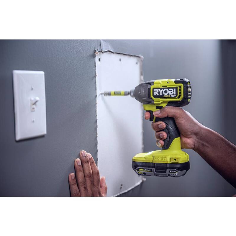 RYOBI ONE+ HP 18V Juego de Combo Inalámbrico sin Escobillas de 3 Herramientas con Taladro/Atornillador, Atornillador de Impacto, Martillo Rotativo, Baterías, Cargador y Bolsa - PBLCK01K-P223