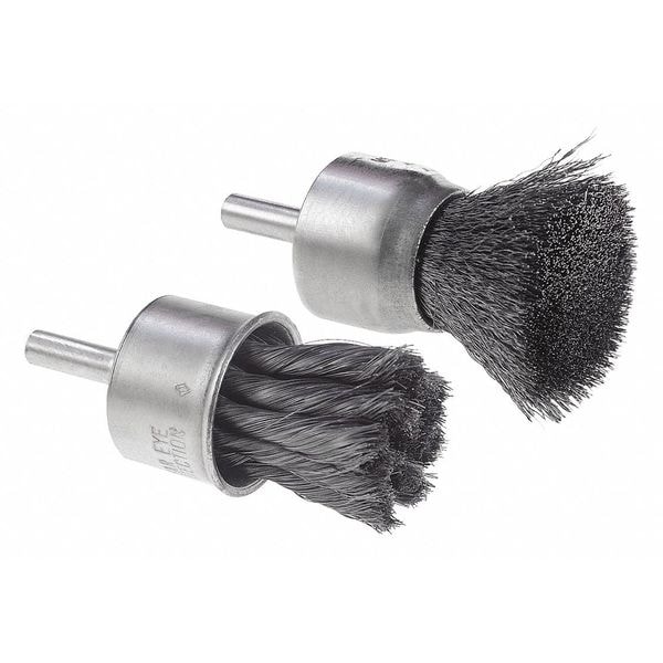 Cgw Abrasives End Wire Brush, 3/4 Kntd, 0.020, C, 1/4 Shnk - 60576