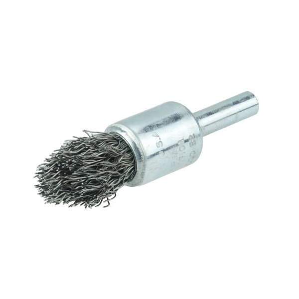 Weiler Controlled Flare Crimped Wire End Brush 1/2", .020" Steel Fill - 10303