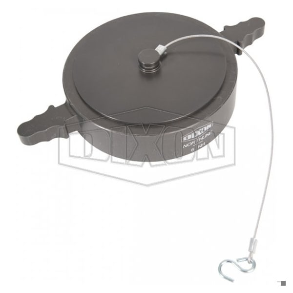 Dixon The Right Connection Long Handle Cap with Aircraft Cable, 5 in Nominal, FNST End Style, Aluminum, Do - CAP500F-C-LH