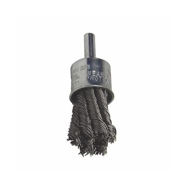Osborn END BRUSH - KNOT STYLE 1 OD X .020 STEEL X 1/4 SHANK - 99102