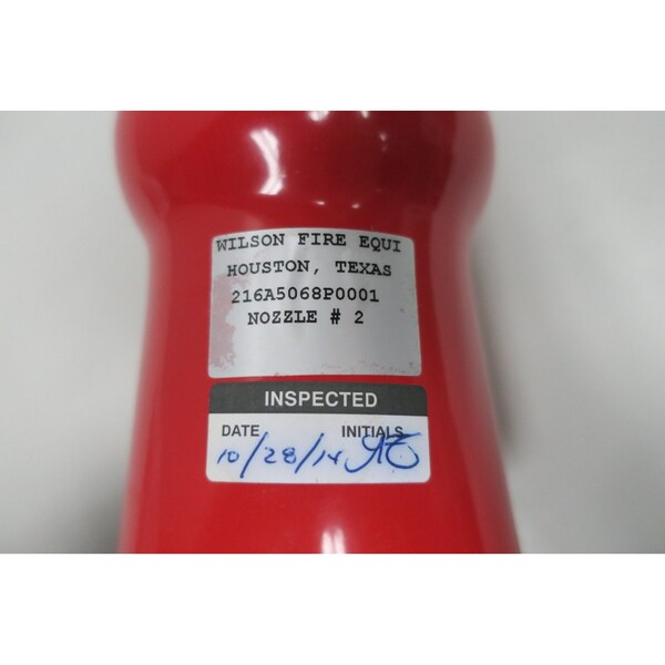 Wilson Nozzle 2 12In Npt Fire Safety Part and Accessory - 216A5068P0001