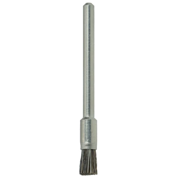 Weiler 3/16" Miniature End Brush, Stiff Hair Fill, 3/32" Stem - 26116