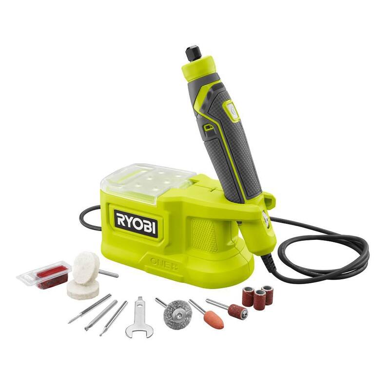 Juego de combos compacto de 2 herramientas inalámbricas RYOBI ONE+ 18V con pistola de pegamento y herramienta rotativa de precisión (Solo herramientas) - P306-PRT100B.