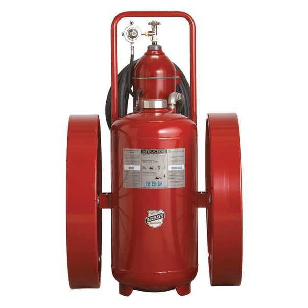 Buckeye Fire Equipment Wheeled Fire Extinguisher, 300 lb Capacity, Class ABC , UL Rating30A:320B:C , Monoammonium Phosphate - 32120
