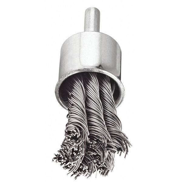 Tanis Brush Knot End Brush, Crbon Steel, .014mm, 1-1/8" - 71324
