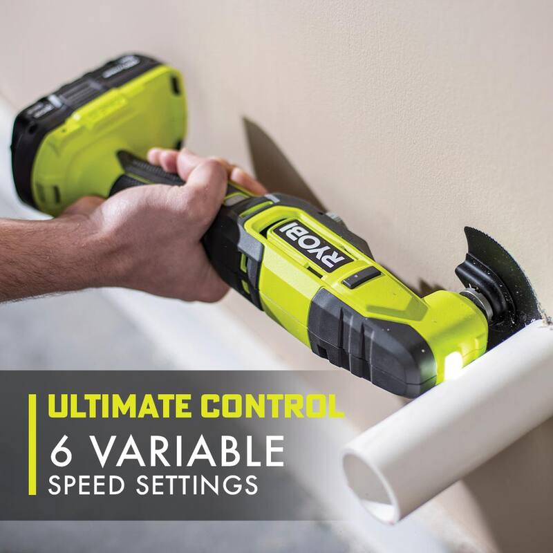 RYOBI ONE+ HP Kit Combo de 2 herramientas inalámbricas sin escobillas de 18V con (2) Baterías de 2.0 Ah, Cargador, Bolsa y Herramienta Multiuso inalámbrica GRATIS - PBLCK01K-PCL430B