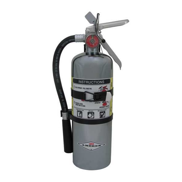 Amerex Fire Extinguisher, 5 lb Capacity, Class ABC , UL Rating2A:10B:C , Monoammonium Phosphate - B500TC