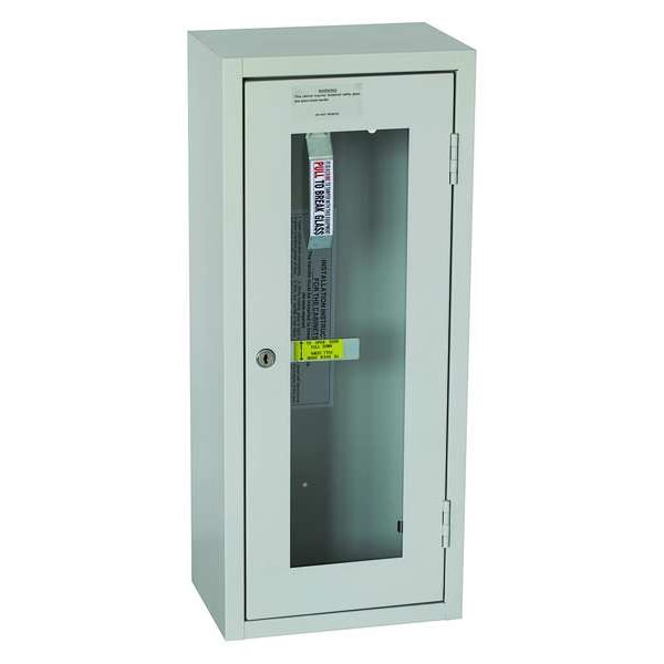 Zoro Select Fire Extinguisher Cabinet, Surface Mount, 23 5/8 in Height, 10 lb - 35GX49