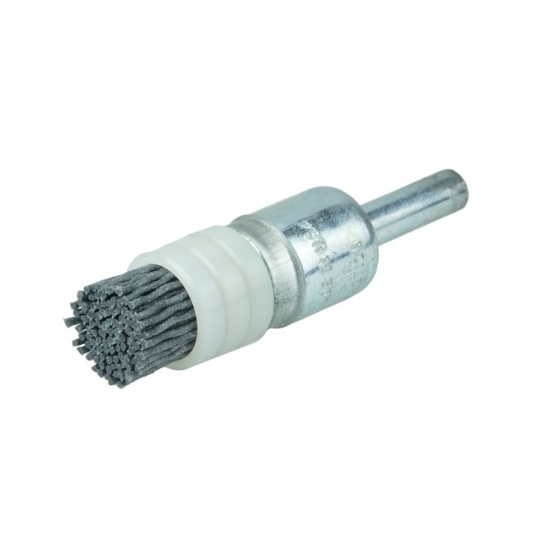Weiler 1/2" Banded Nylox End Brush, .022/320SC Crimped Fill - 11160
