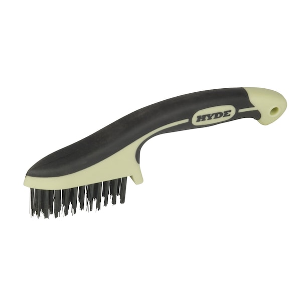 Hyde Hyde MAXXGRIP PRO 0.75 in. W X 8.75 in. L Carbon Steel Wire Brush - 46832