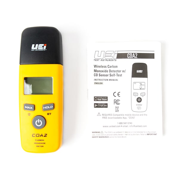 Uei Test Instruments COA2 - Wireless Carbon Monoxide Detector - COA2