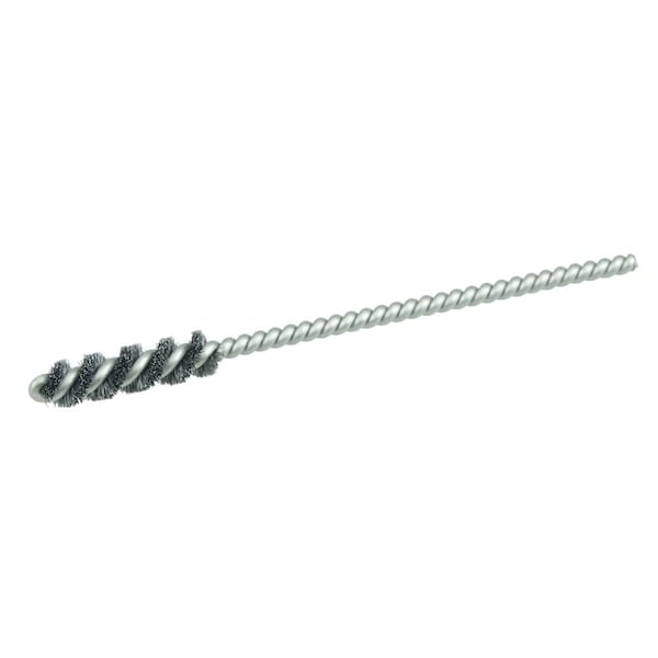 Weiler 5/16" Power Tube Brush, .005" Steel Wire Fill, 1" Brush Length - 21175