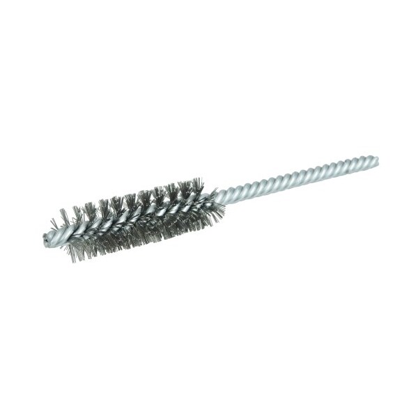 Weiler 5/8" Power Tube Brush, .005" Steel Wire Fill, 2" Brush Length - 21108
