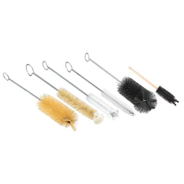 Tanis Micro Tube Wire Brush, Nylon, Natural, 7" OAL - 901767
