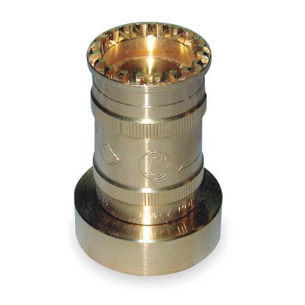 Moon American Fire Hose Nozzle, 1-1/2 In., Brass - BRN151NST