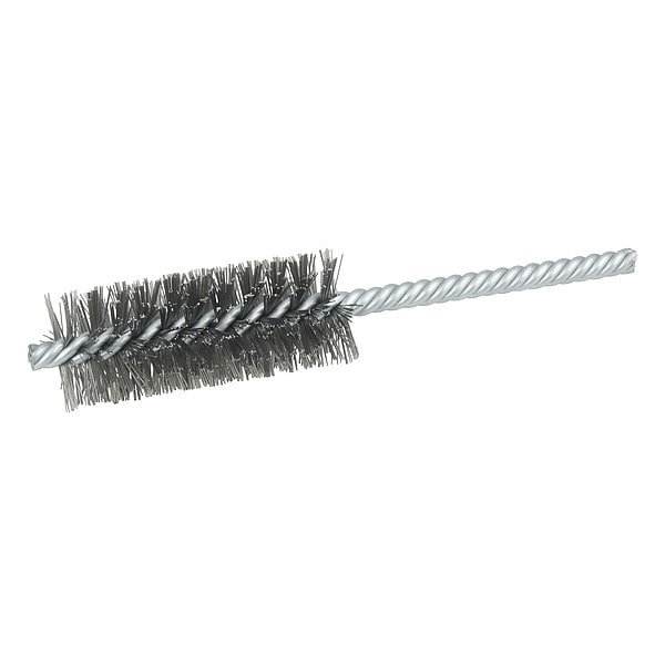 Weiler 1" Power tube Brush .006" Steel Wire Fill 2-1/2" Brush Length - 21114V