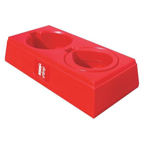 Flamefighter Fire Extinguisher Stand, PE Plastic, For Tank Weight 10 to 20 lb - JFP02